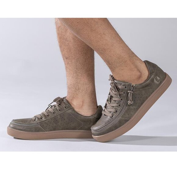 NEW Billy Footwear Men\'s Adaptive Low Top Zip Top Sneakers Olive Size 14 M BY725 main image 5